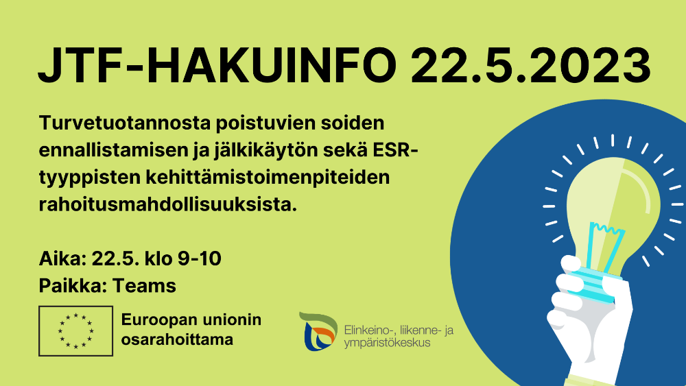 Itä-Suomen JTF-hakuinfo maanantaina 22.5. (Etelä-Savon ELY)