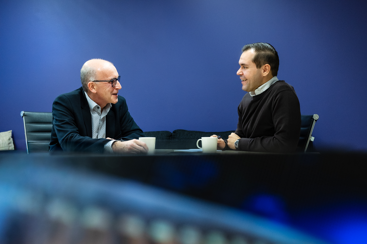 Toimitusjohtaja Antti Pekkarinen ja hallitusasiantuntija Pekka Nuutinen.