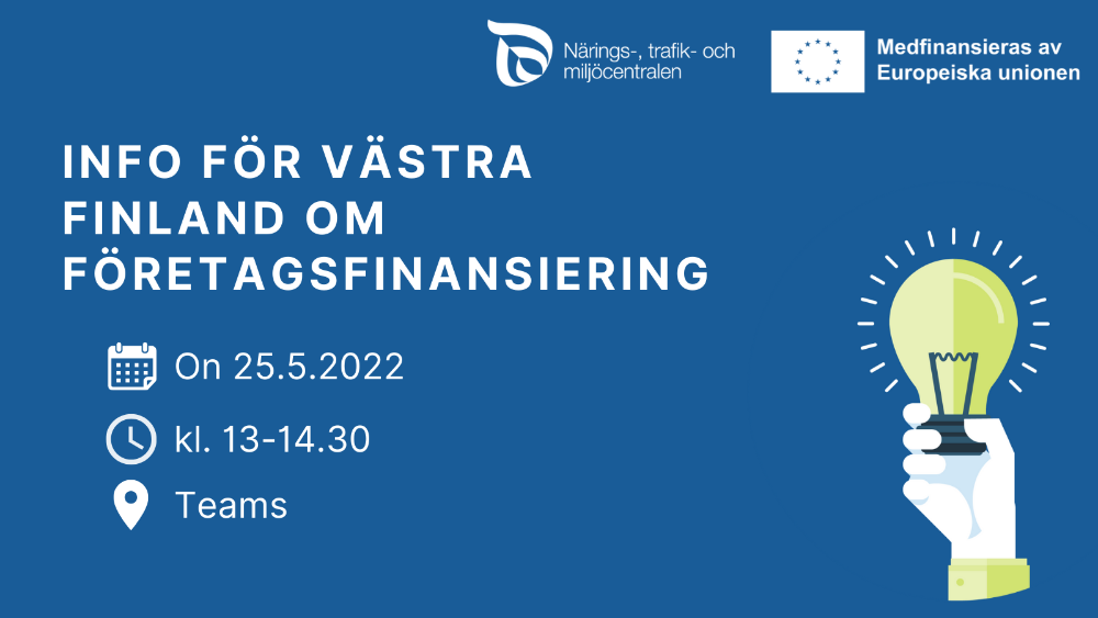 Info för Västra Finland  om företagsfinansiering (på svenska)