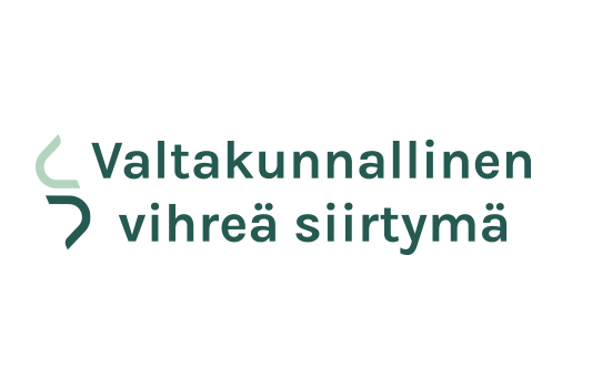 Valtakunnallinen vihreä siirtymä -logo.