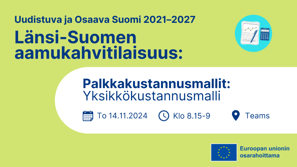 Länsi-Suomen Aamukahvit: Palkkojen yksikkökustannukset ( Länsi-Suomen Aamukahvit: Palkkojen yksikkökustannukset (