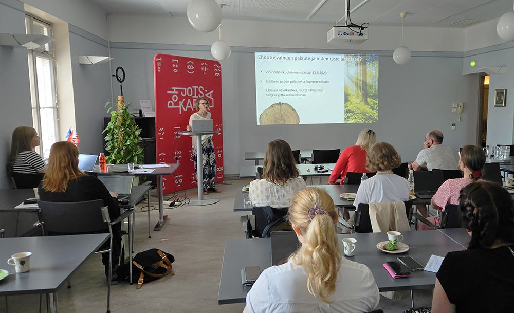 Ilmastokestävä Pohjois-Karjala 2030 -hankkeen koulutus maakuntaliiton tiloissa