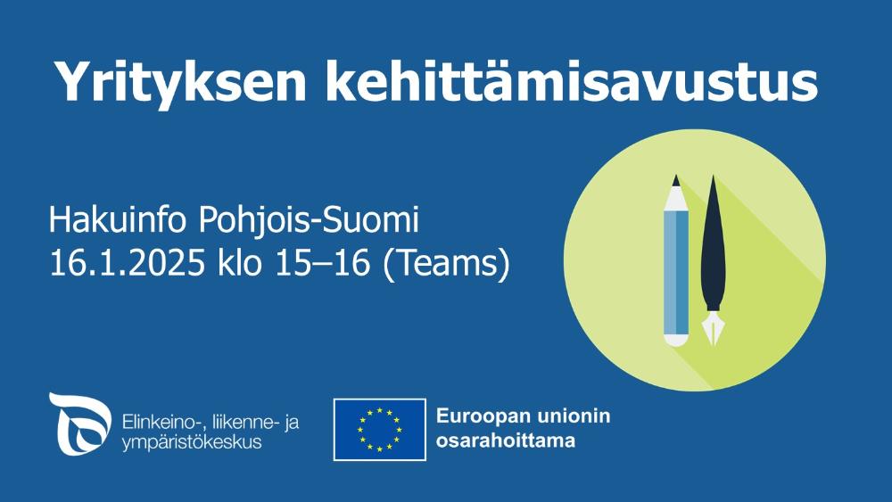 Hakuinfo Pohjois-Suomen vuoden 2025 yrityksen kehittämisavustuksista (Pohjois-Pohjanmaa, Lappi ja Kainuu)