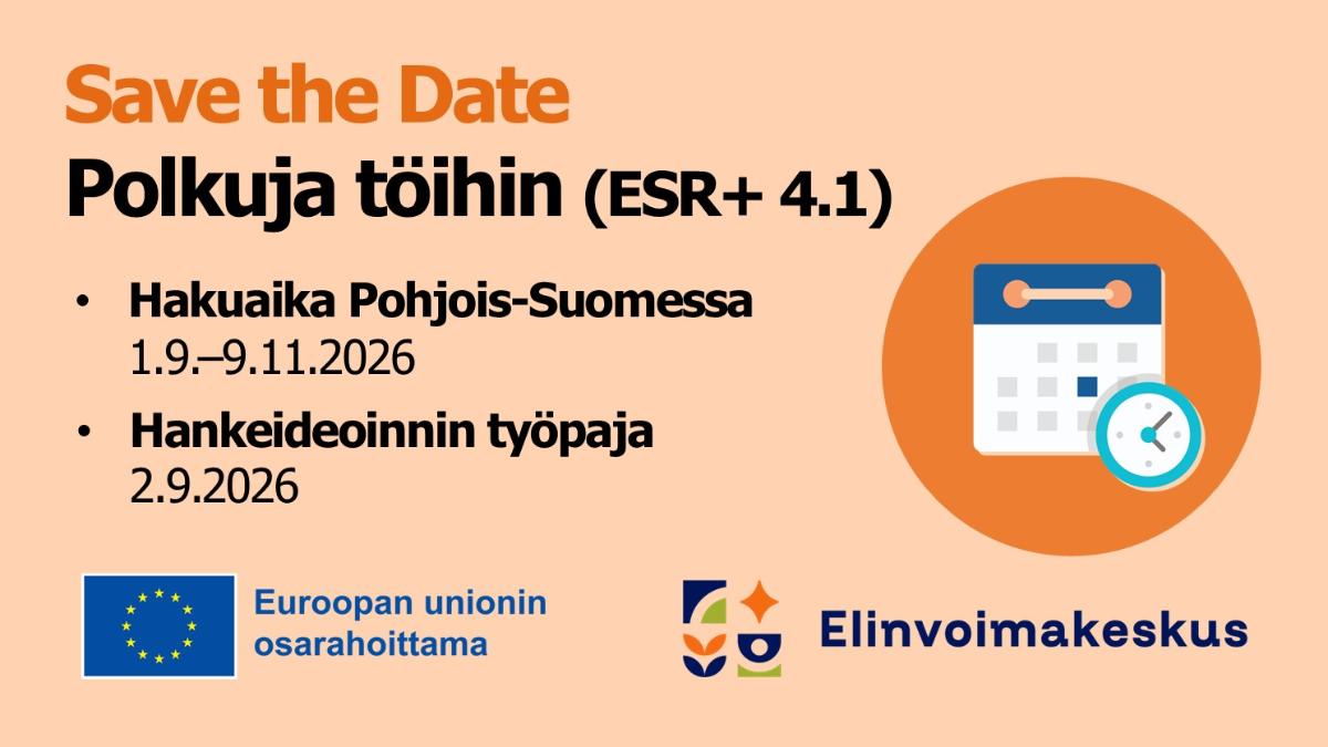 Hakukuva, jossa EU-osarahoittama ja elinvoimakeskuksen logot.