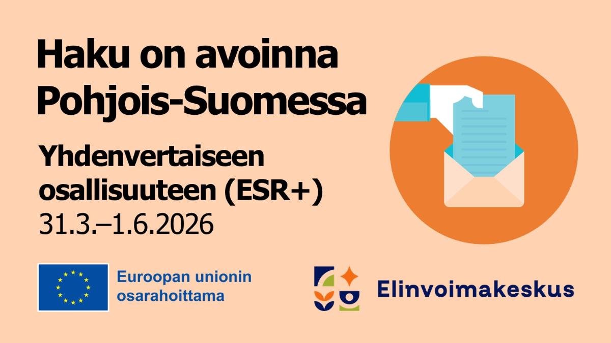 Hakukuva, jossa EU-osarahoittama ja elinvoimakeskuksen logot.