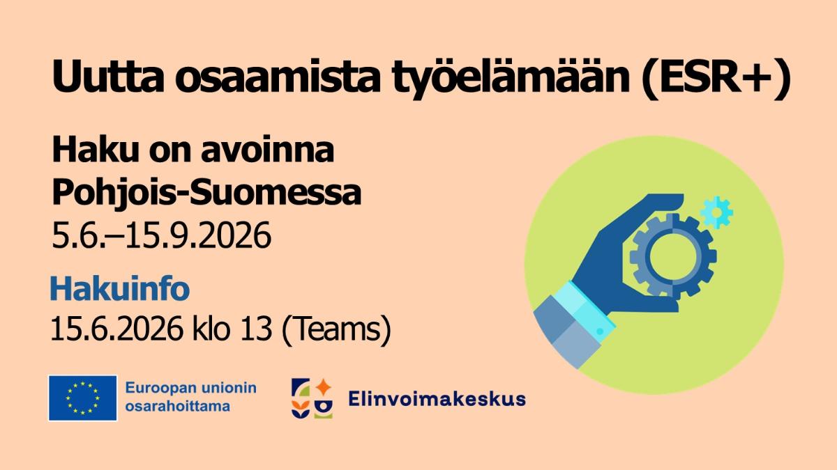 Hakukuva, jossa EU-osarahoittama ja elinvoimakeskuksen logot.